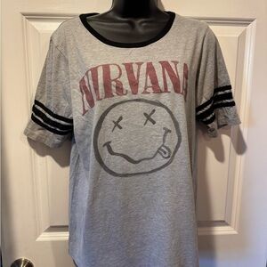 NIRVANA Black and Gray T-Shirt